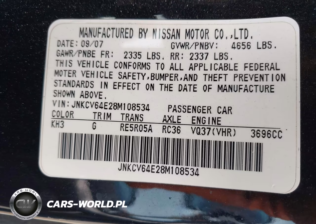 2008 Infiniti G37 Journey VIN:JNKCV64E28M108534 - 9