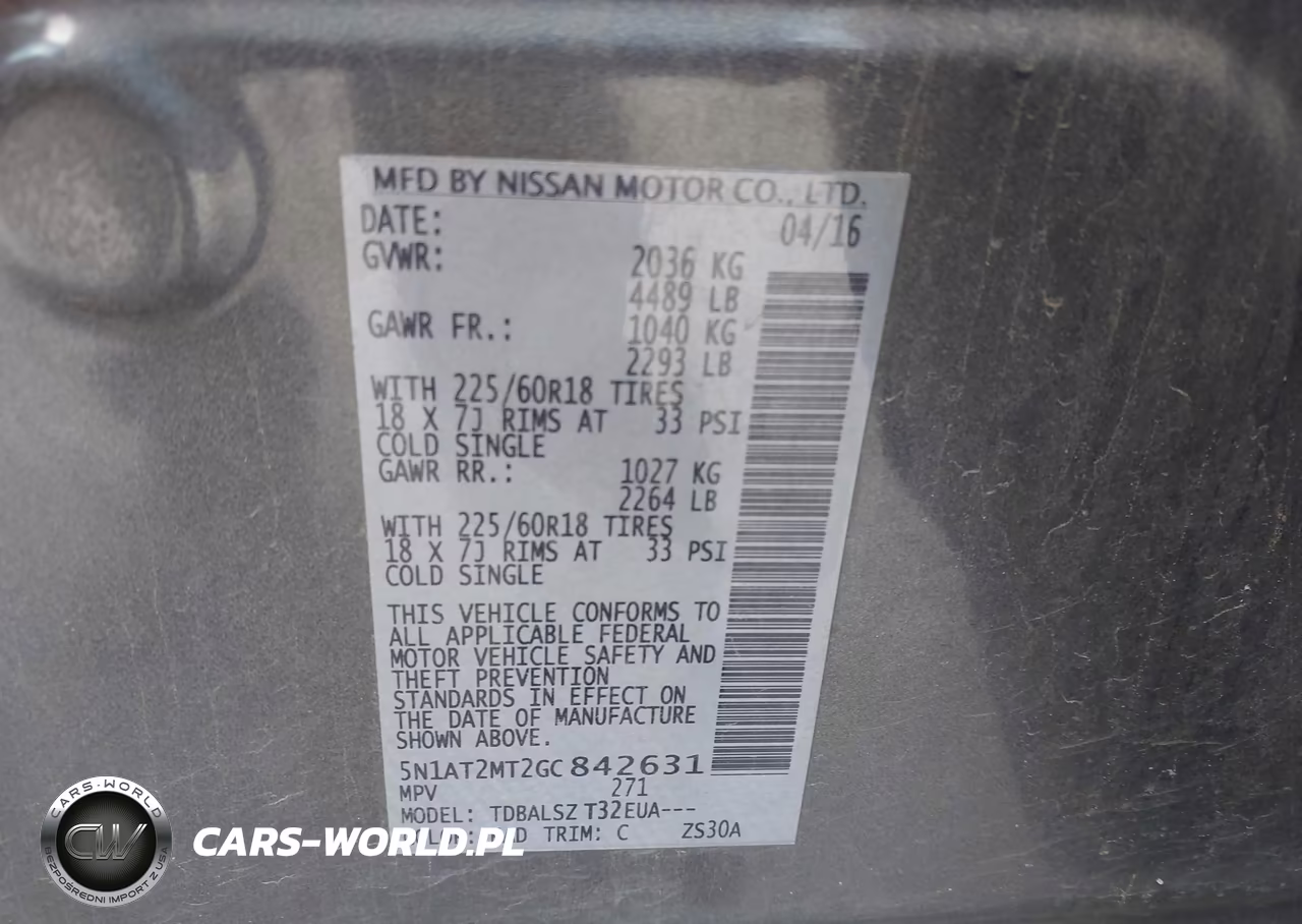 2016 Nissan Rogue Sl VIN:5N1AT2MT2GC842631 - 9