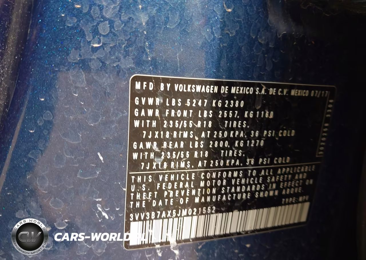 2018 Volkswagen Tiguan 2.0T Se-2.0T Sel VIN:3VV3B7AX5JM021552 - 9