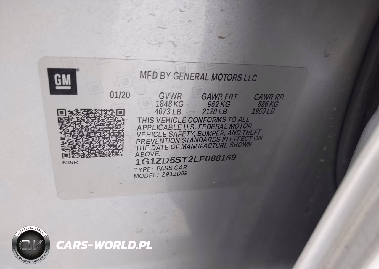 2020 Chevrolet Malibu Fwd Lt VIN:1G1ZD5ST2LF088169 - 9