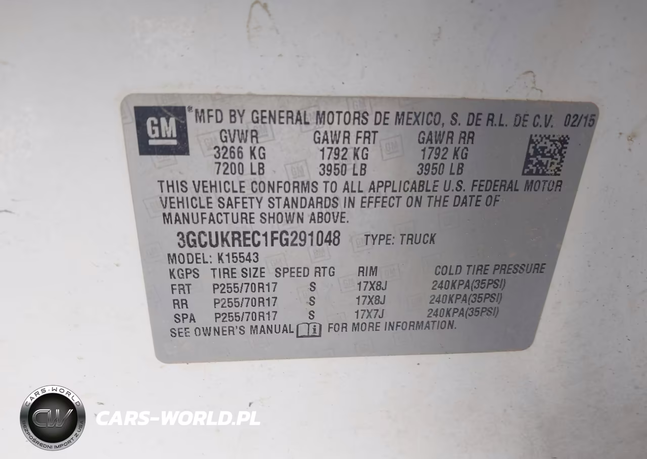 2015 Chevrolet Silverado 1500 1Lt VIN:3GCUKREC1FG291048 - 9