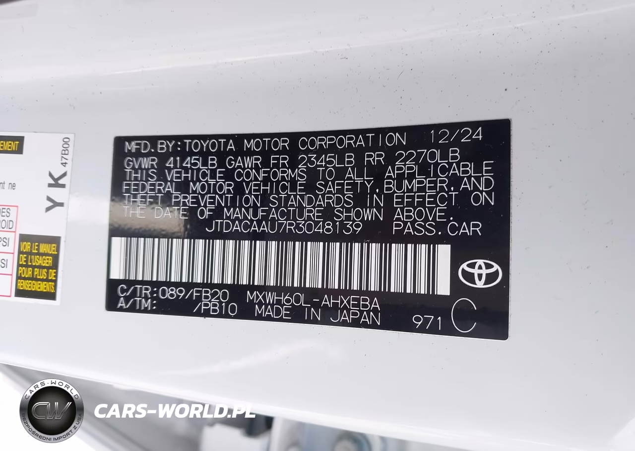 2024 Toyota Prius Le VIN:JTDACAAU7R3048139 - 9