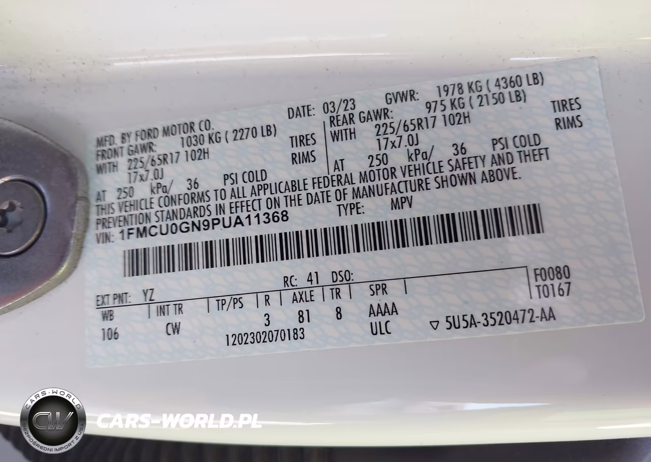 2023 Ford Escape Active VIN:1FMCU0GN9PUA11368 - 9