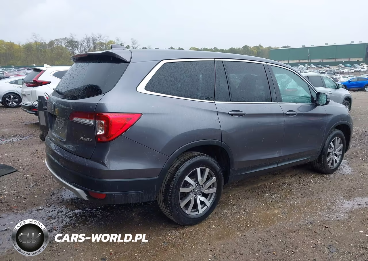 2020 Honda Pilot Awd Ex-L VIN:5FNYF6H54LB027633 - 4