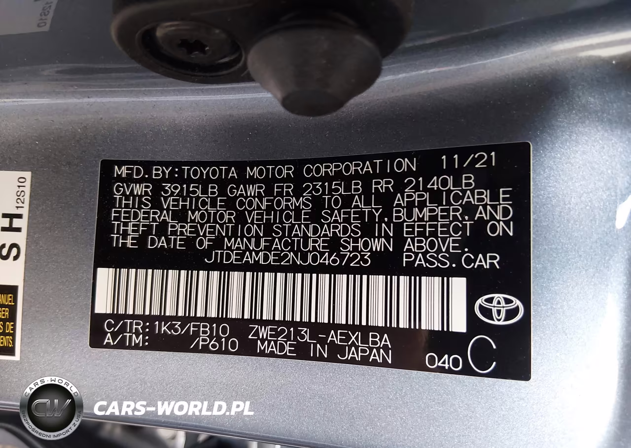 2022 Toyota Corolla Hybrid Le VIN:JTDEAMDE2NJ046723 - 9