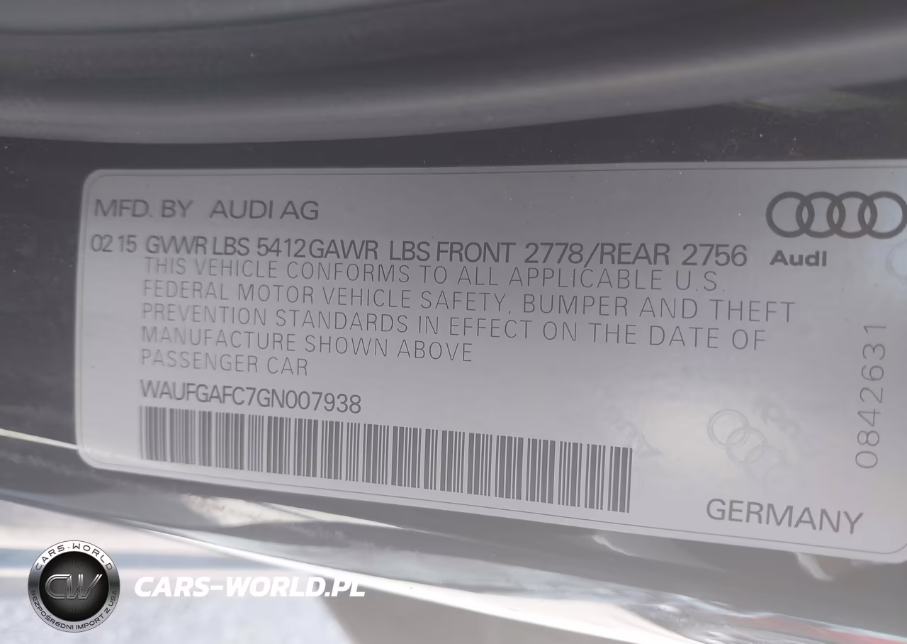 2016 Audi A6 3.0T Premium Plus VIN:WAUFGAFC7GN007938 - 9
