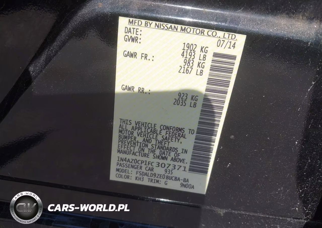 2015 Nissan Leaf S VIN:1N4AZ0CP1FC307371 - 9