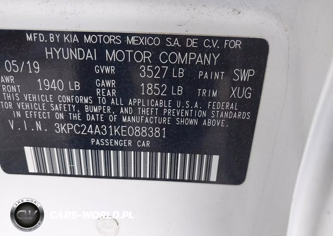 2019 Hyundai Accent Se VIN:3KPC24A31KE088381 - 9