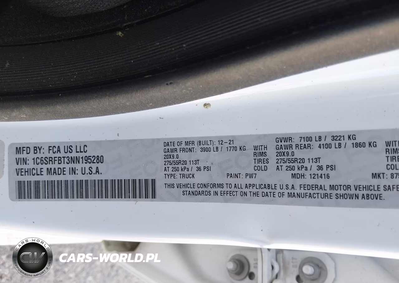 2022 Ram 1500 Big Horn 4X4 6'4 Box VIN:1C6SRFBT3NN195280 - 9