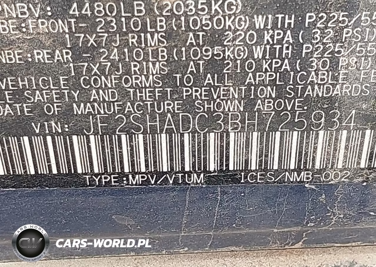 2011 Subaru Forester 2.5X Premium VIN:JF2SHADC3BH725934 - 9