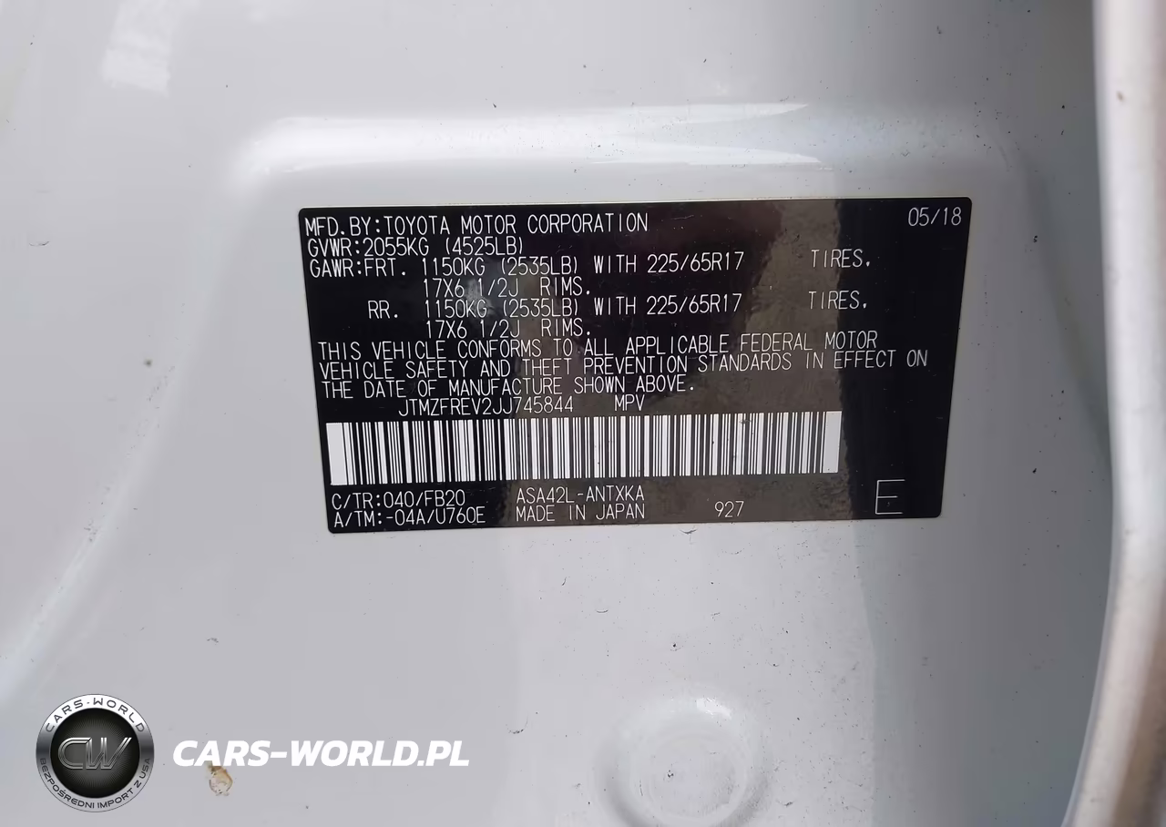 2018 Toyota Rav4 Le VIN:JTMZFREV2JJ745844 - 9