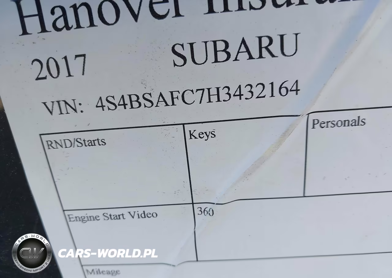 2017 Subaru Outback 2.5I Premium VIN:4S4BSAFC7H3432164 - 9
