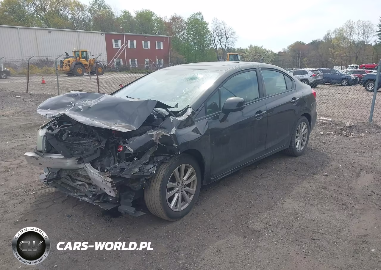 2012 Honda Civic Ex-L VIN:2HGFB2F92CH506081 - 2