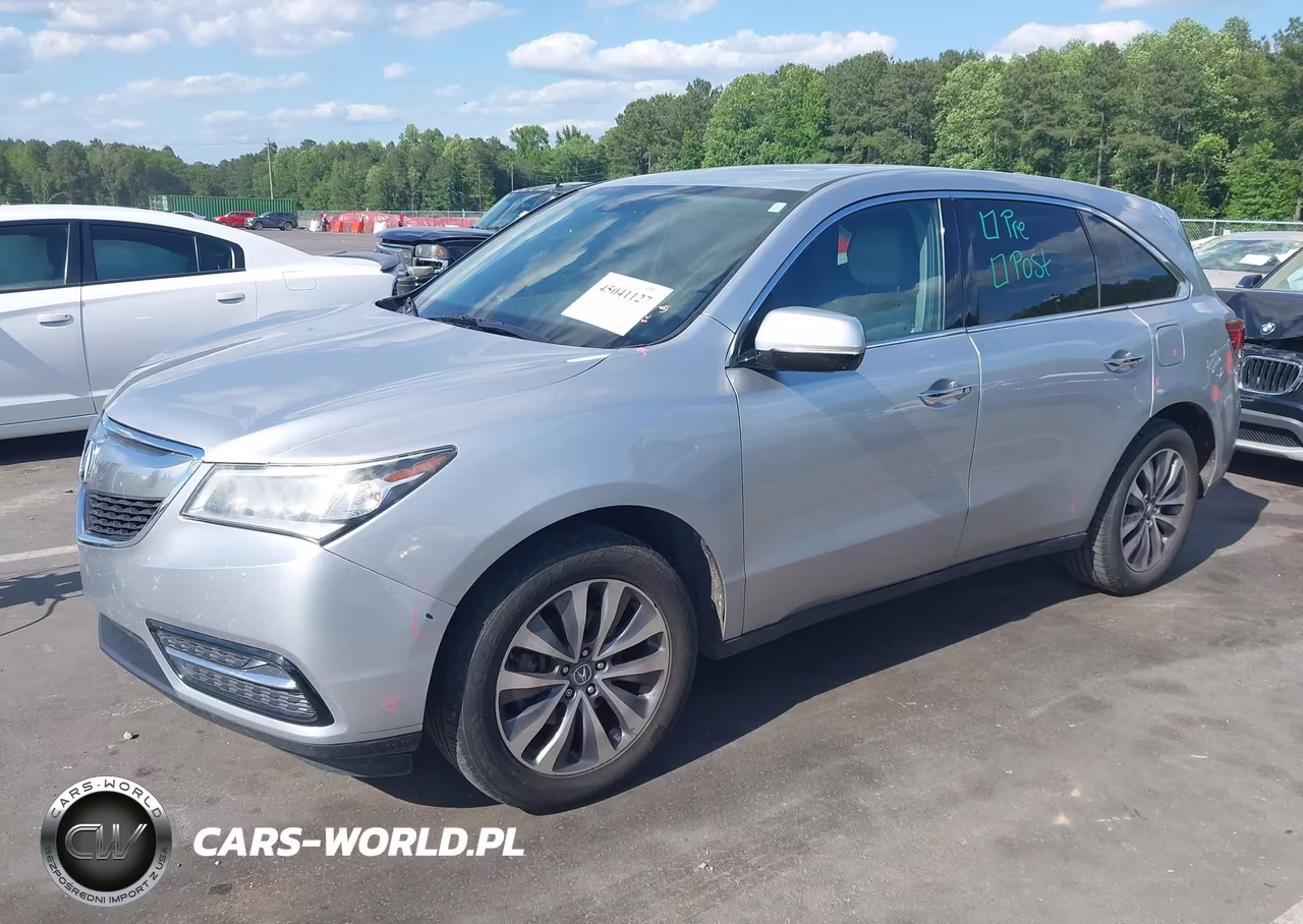 2014 Acura Mdx Technology Package VIN:5FRYD3H47EB011603 - 2