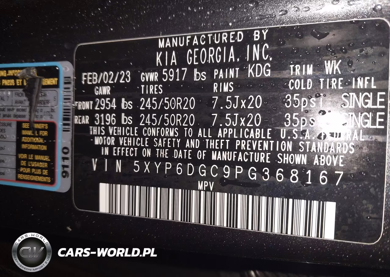 2023 Kia Telluride S VIN:5XYP6DGC9PG368167 - 9