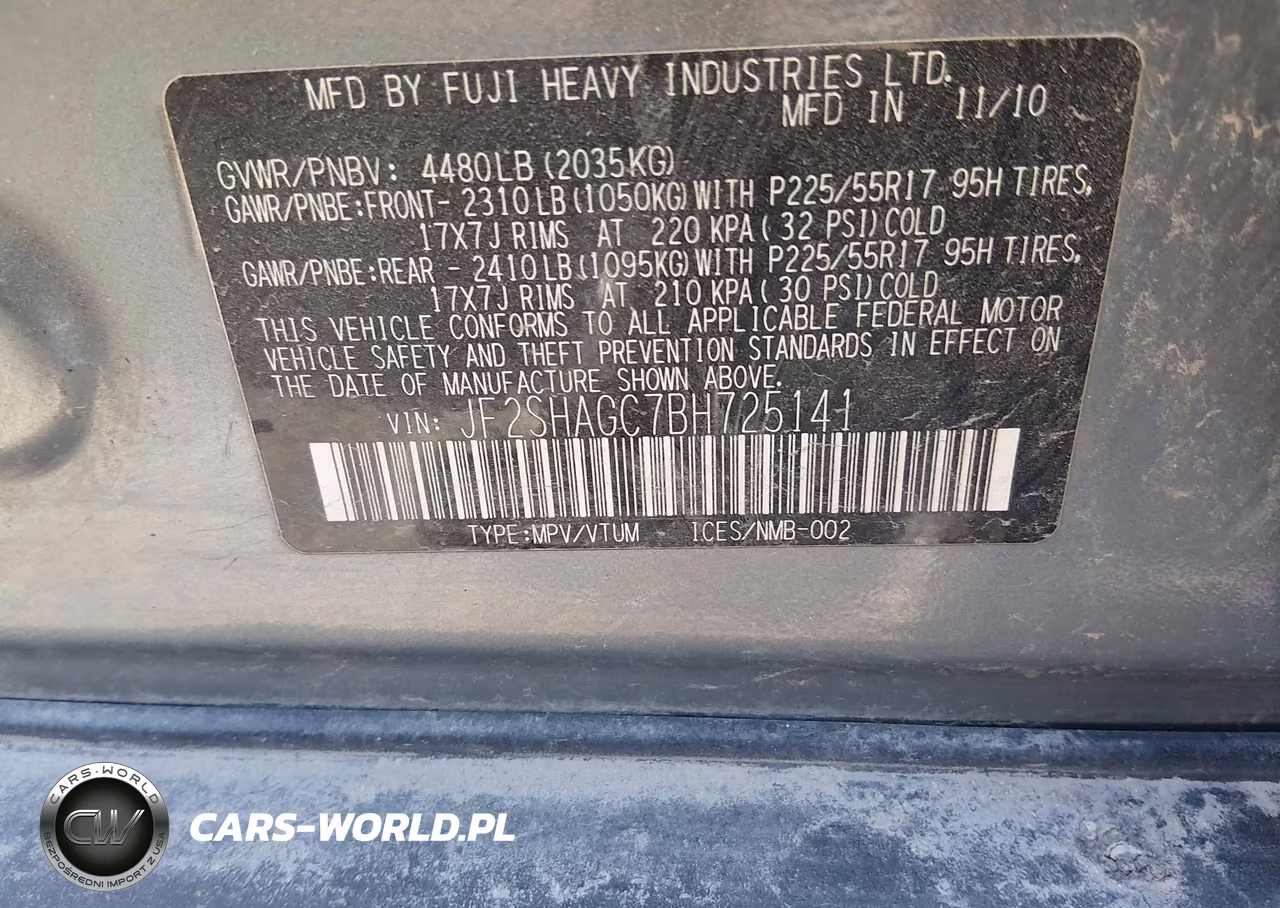 2011 Subaru Forester 2.5X Touring VIN:JF2SHAGC7BH725141 - 9