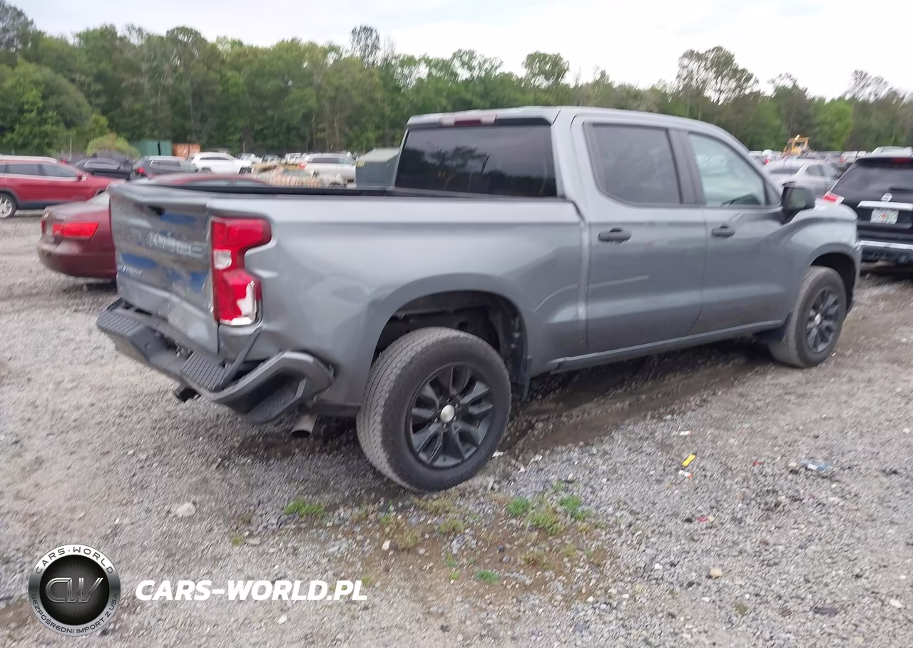 2021 Chevrolet Silverado 1500 2Wd Short Bed Custom VIN:3GCPWBEK0MG390893 - 4