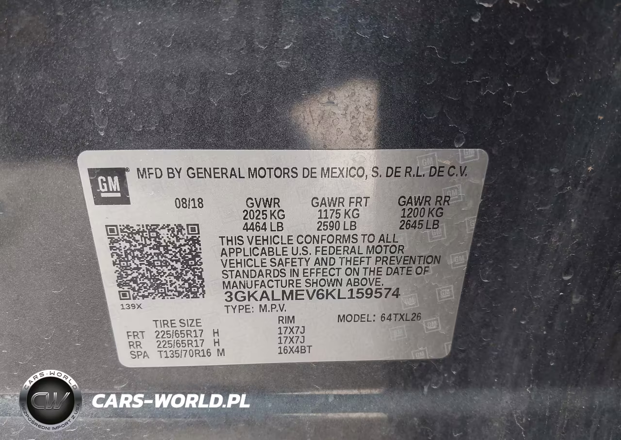 2019 GMC Terrain Sle VIN:3GKALMEV6KL159574 - 9