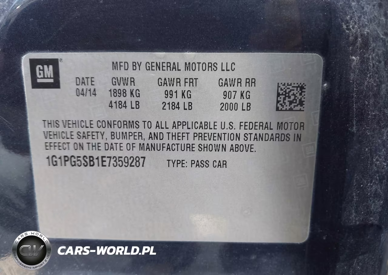 2014 Chevrolet Cruze Ltz VIN:1G1PG5SB1E7359287 - 9