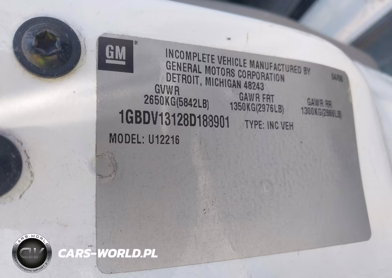 2008 Chevrolet Uplander Cargo VIN:1GBDV13128D188901 - 7