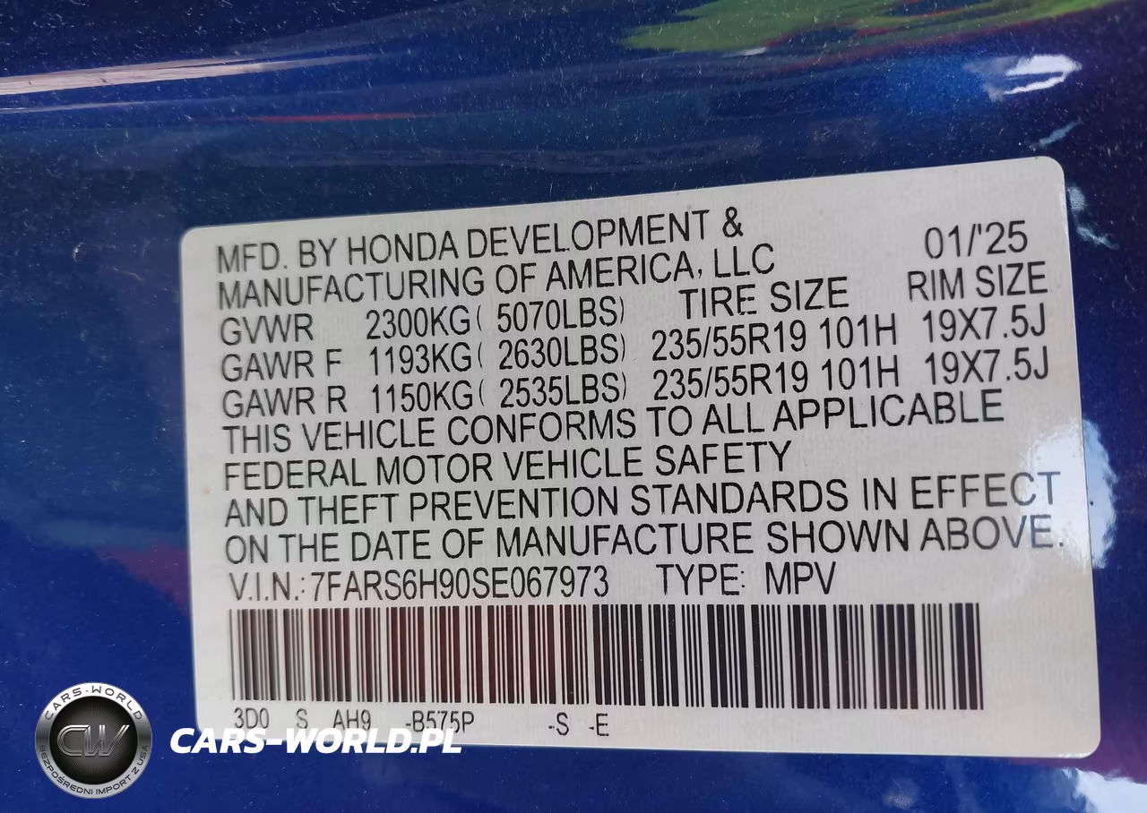 2025 Honda Cr-V Hybrid Sport Touring VIN:7FARS6H90SE067973 - 9