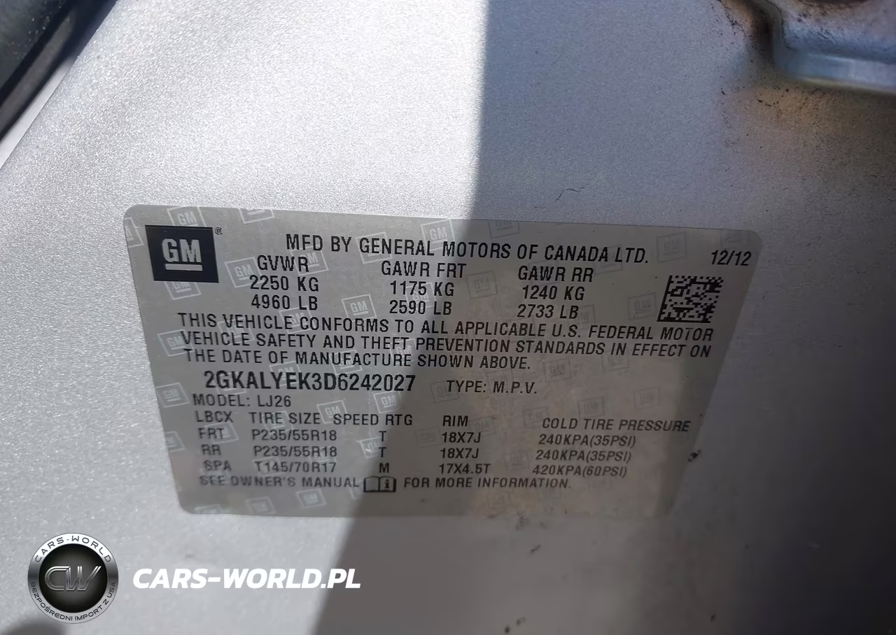 2013 GMC Terrain Denali VIN:2GKALYEK3D6242027 - 9