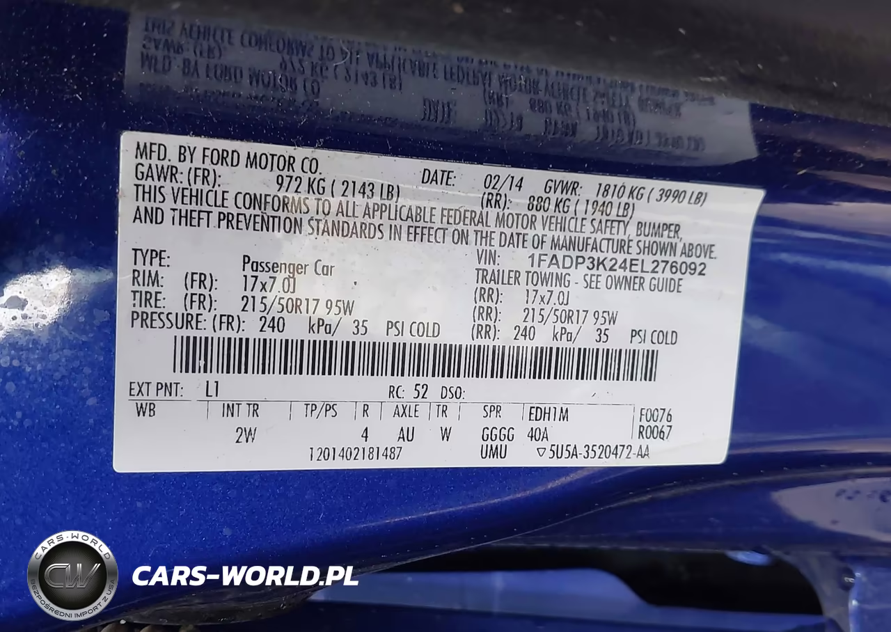 2014 Ford Focus Se VIN:1FADP3K24EL276092 - 9