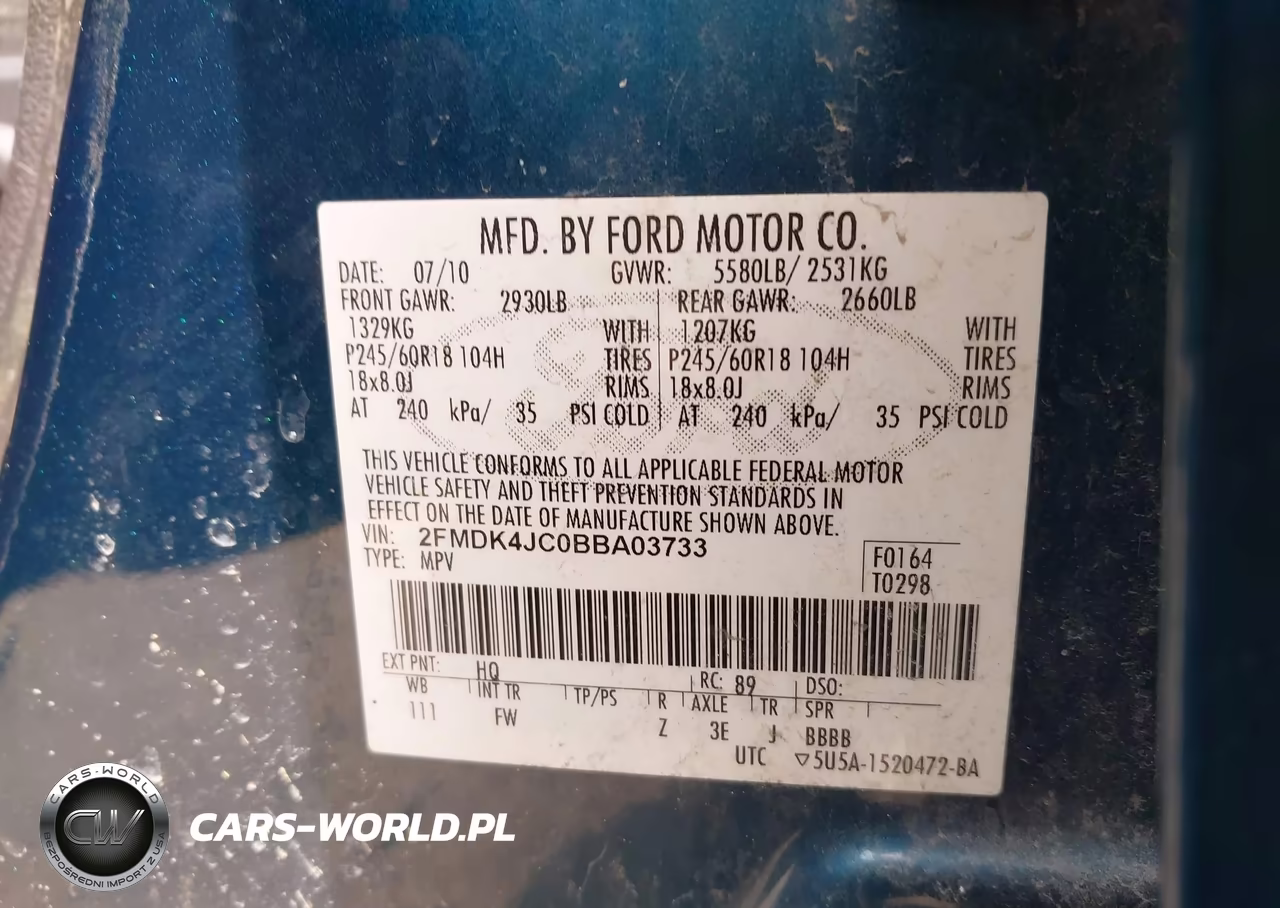 2011 Ford Edge Sel VIN:2FMDK4JC0BBA03733 - 9