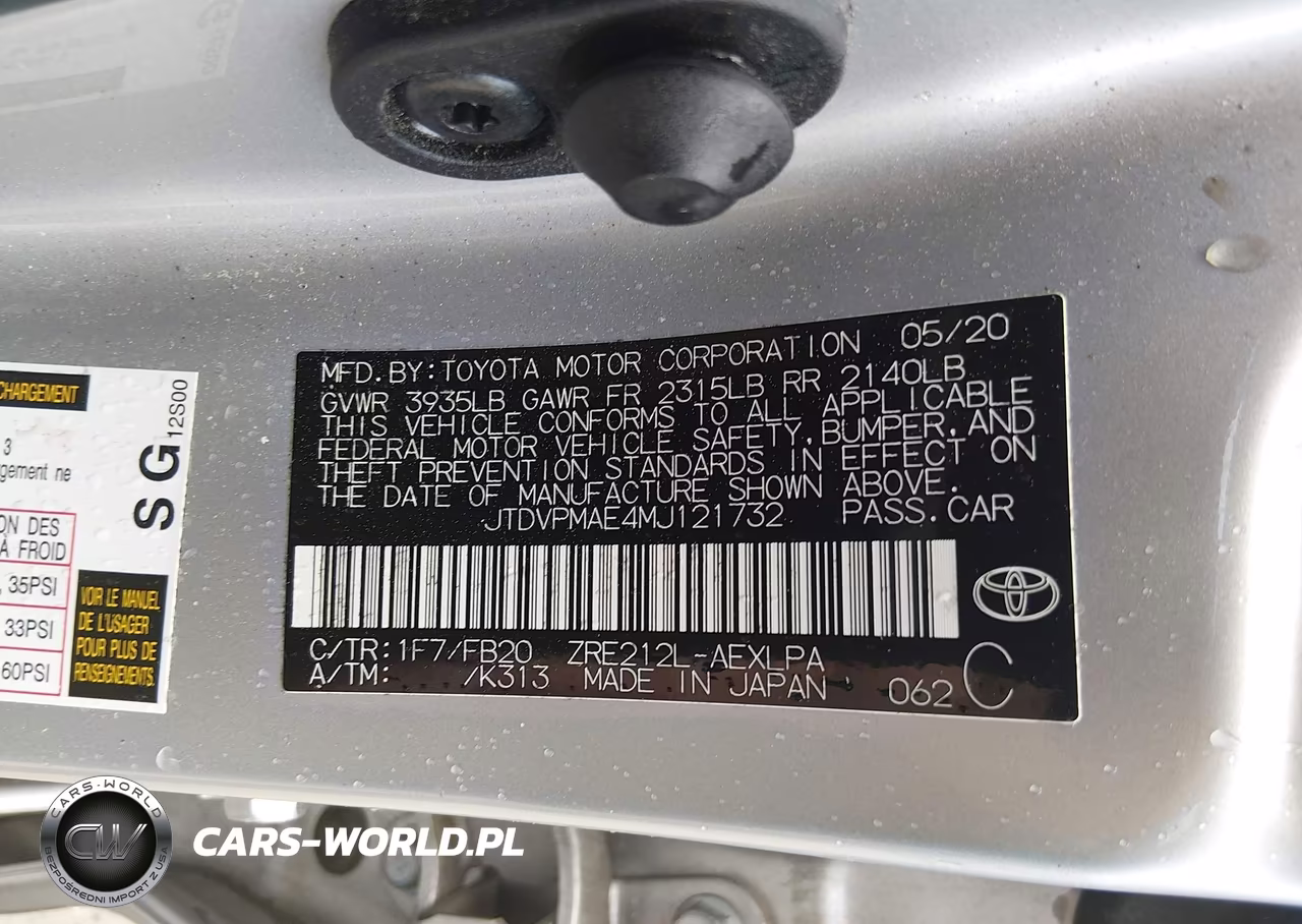 2021 Toyota Corolla Le VIN:JTDVPMAE4MJ121732 - 9