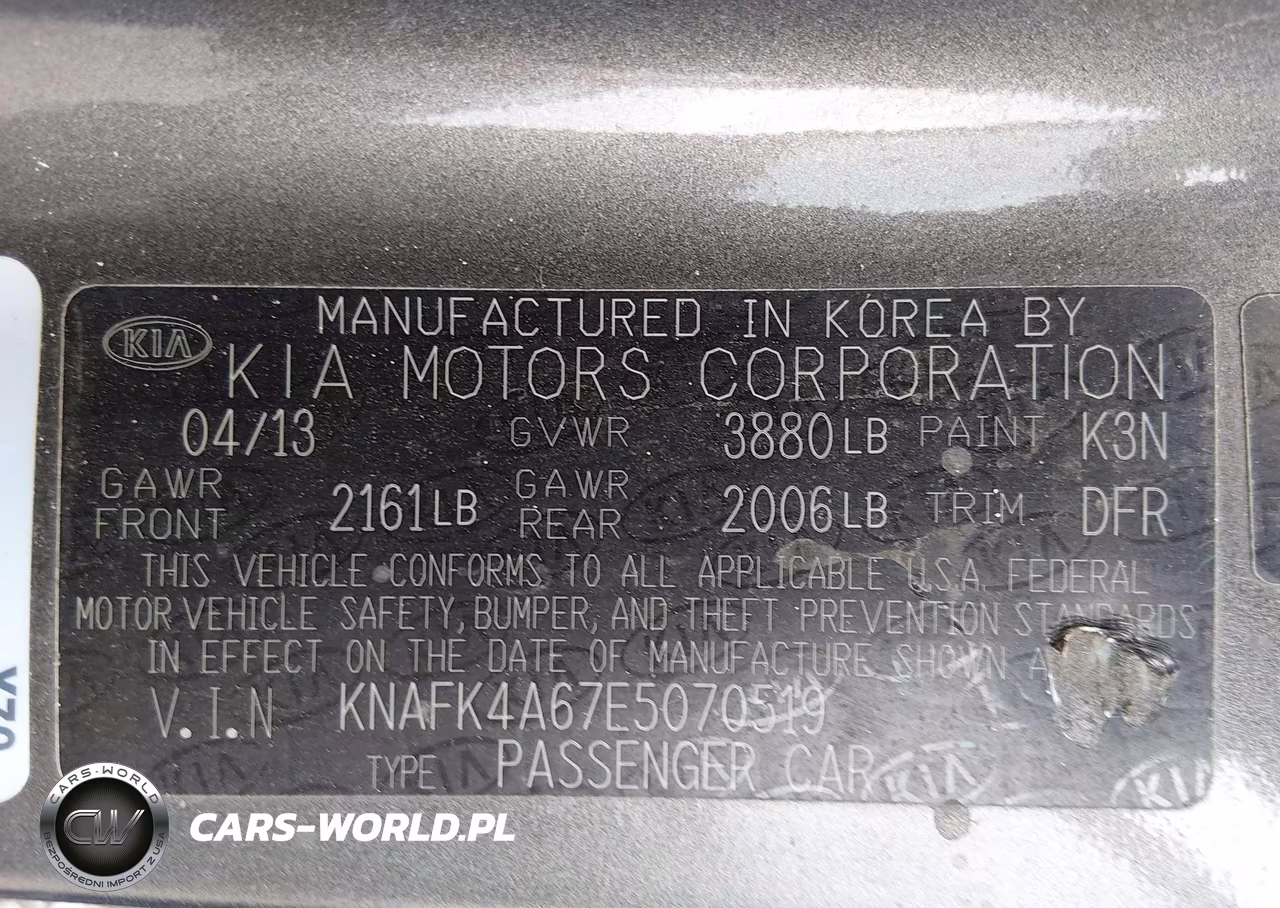2014 Kia Forte Lx VIN:KNAFK4A67E5070519 - 9
