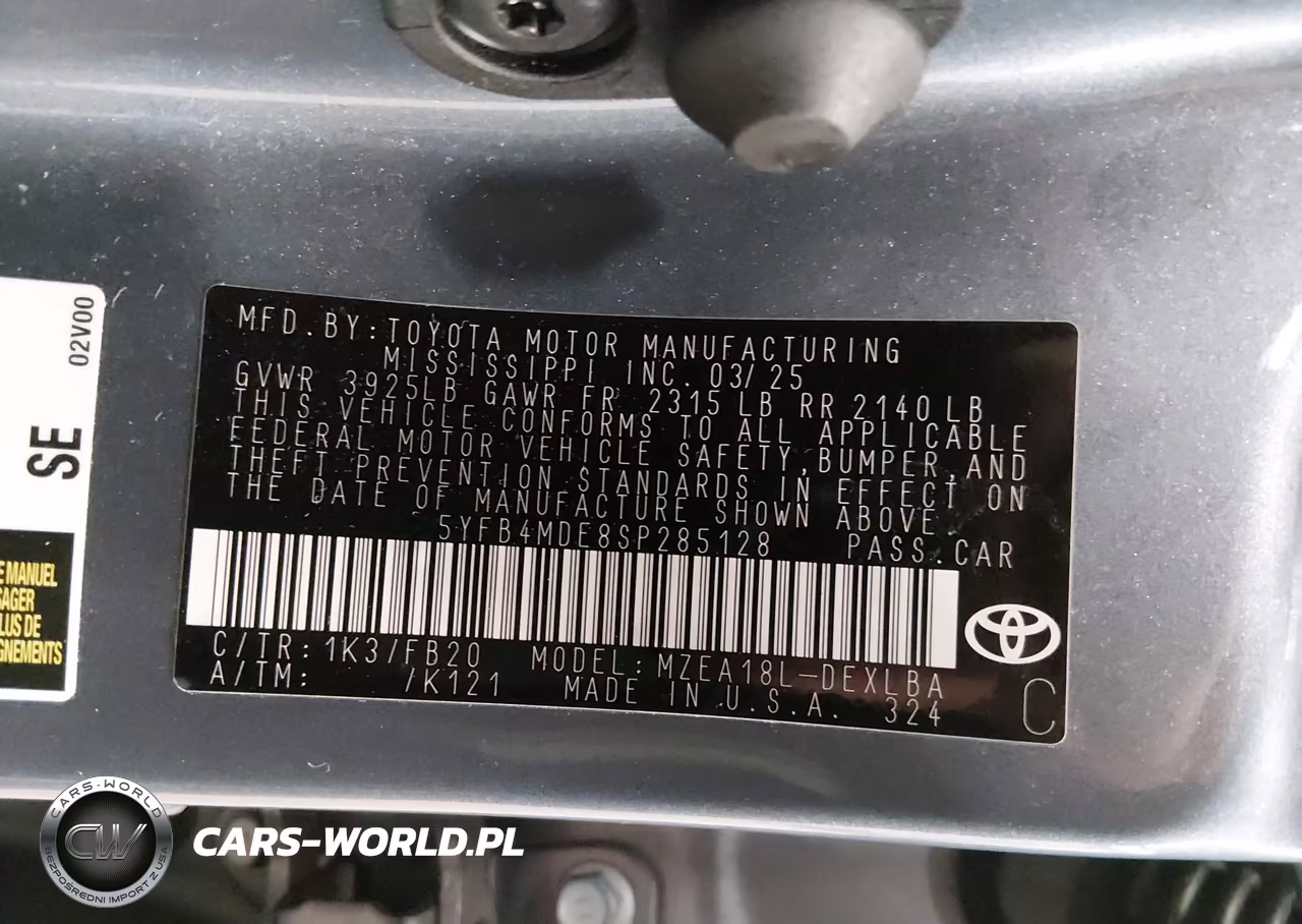 2025 Toyota Corolla Le VIN:5YFB4MDE8SP285128 - 9