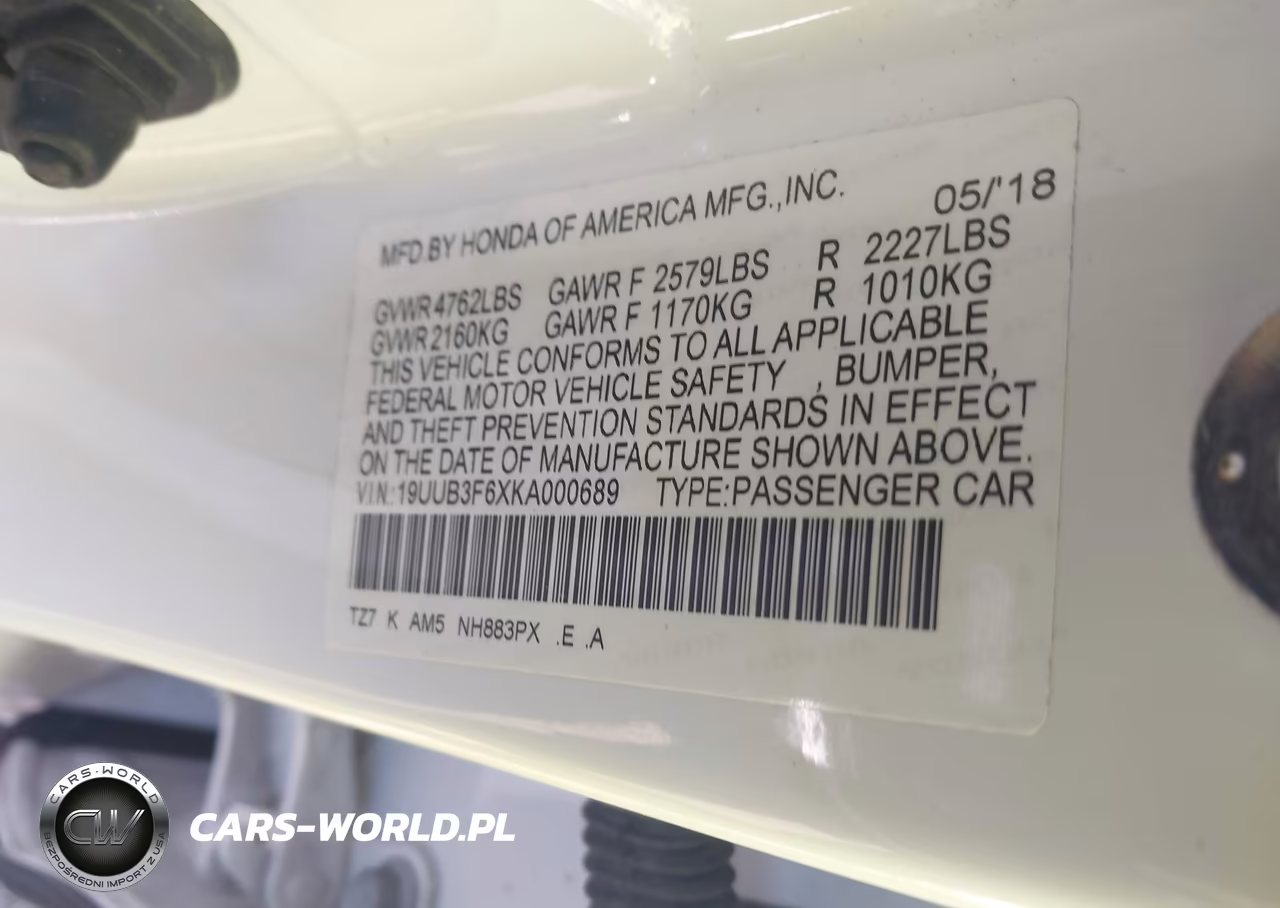 2019 Acura Tlx Tech A-Spec Pkgs VIN:19UUB3F6XKA000689 - 9