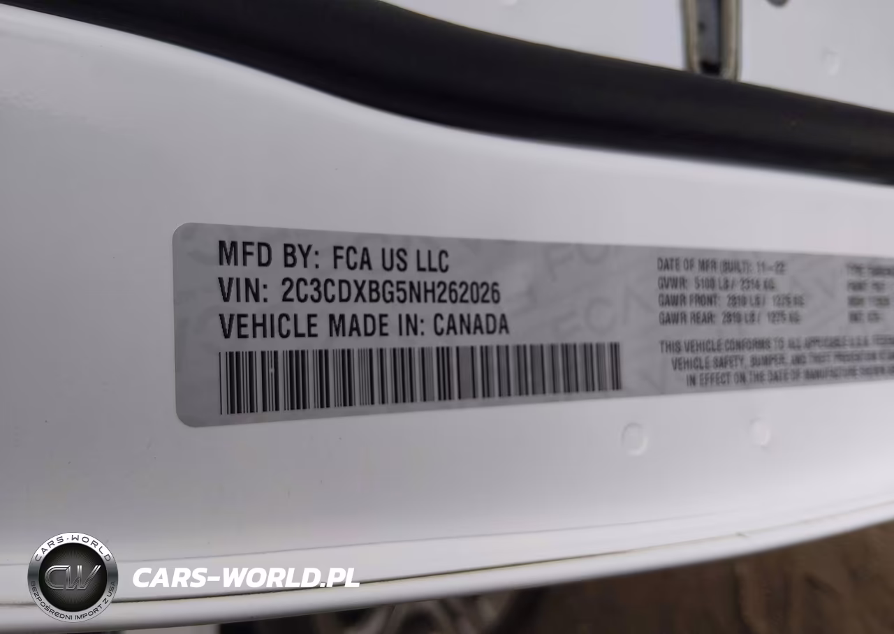 2022 Dodge Charger Sxt Rwd VIN:2C3CDXBG5NH262026 - 9