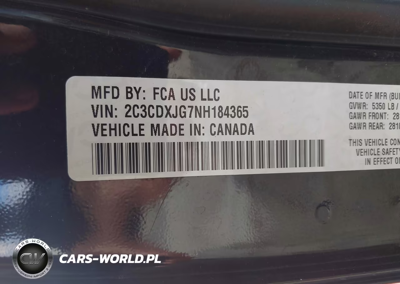 2022 Dodge Charger Sxt Awd VIN:2C3CDXJG7NH184365 - 9