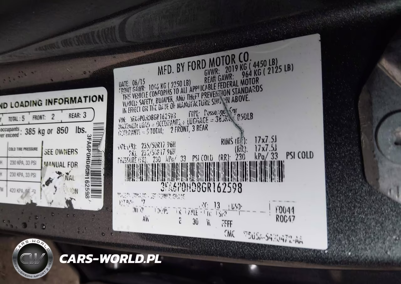 2016 Ford Fusion Se VIN:3FA6P0HD8GR162598 - 9