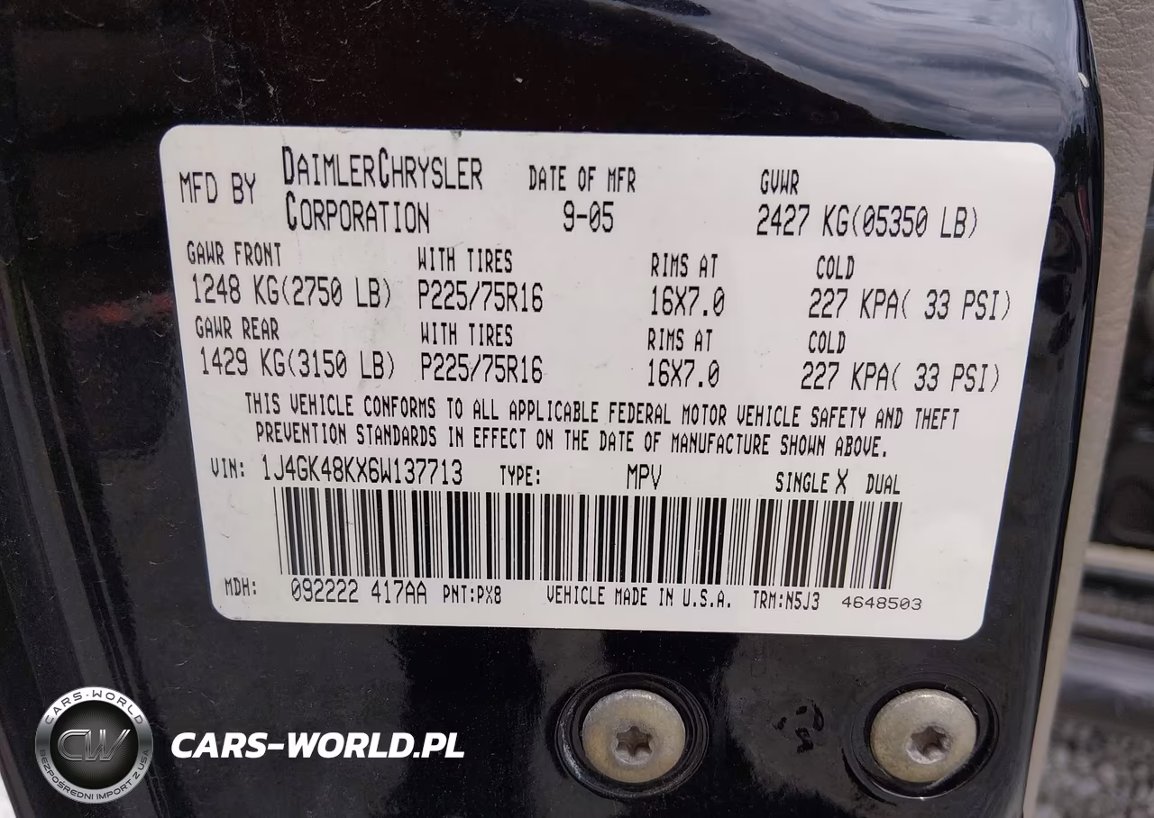 2006 Jeep Liberty Sport VIN:1J4GK48KX6W137713 - 9