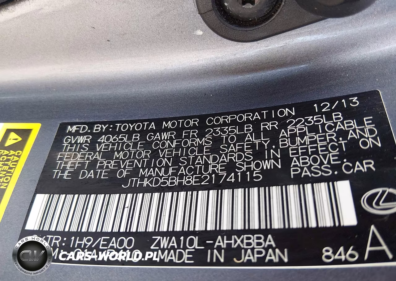 2014 Lexus Ct 200H VIN:JTHKD5BH8E2174115 - 9