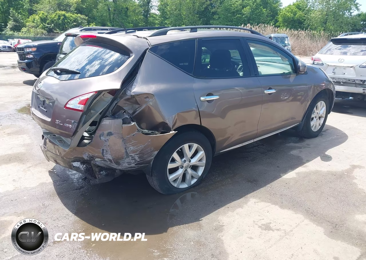 2014 Nissan Murano Sl VIN:JN8AZ1MW6EW506004 - 4