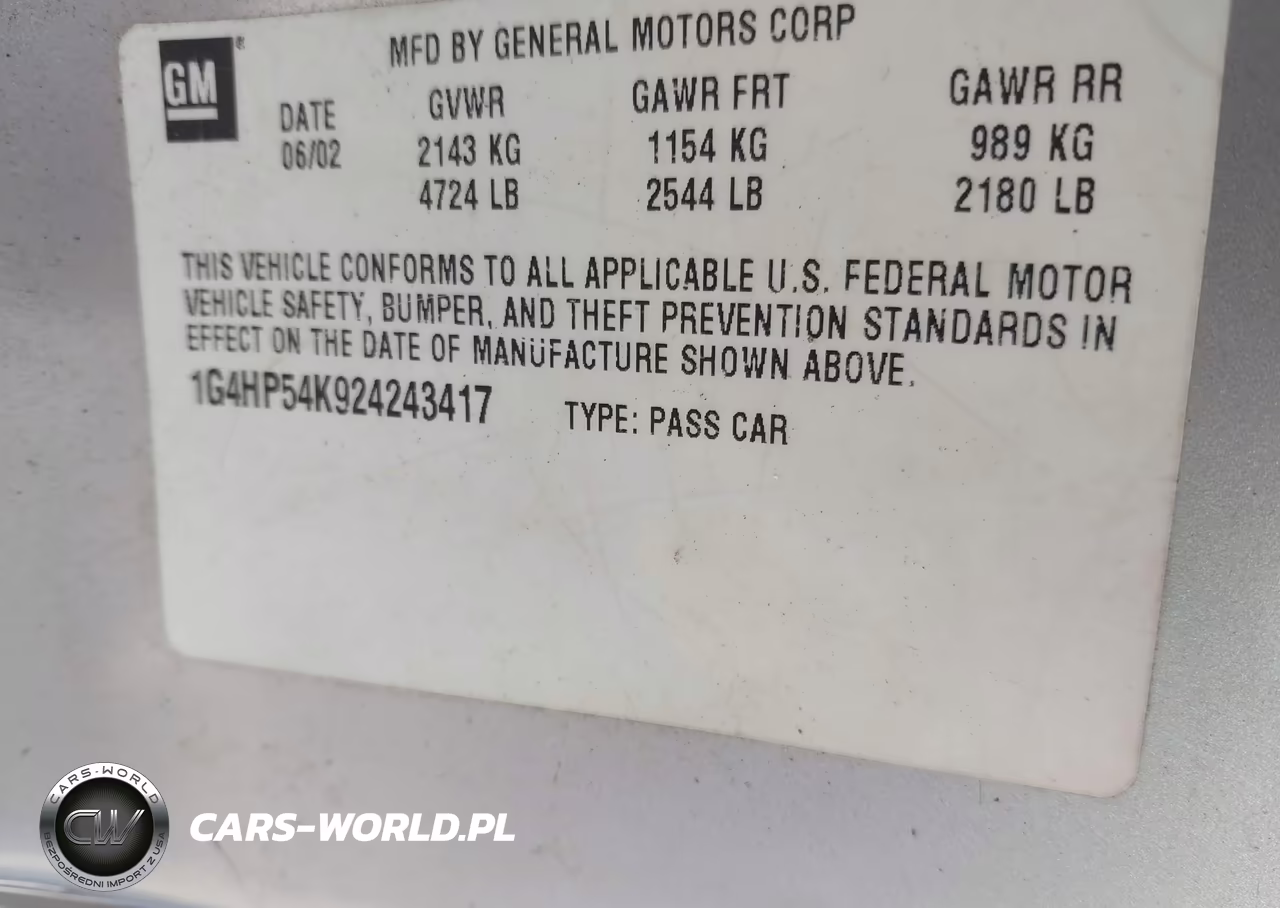 2002 Buick Lesabre Custom VIN:1G4HP54K924243417 - 9
