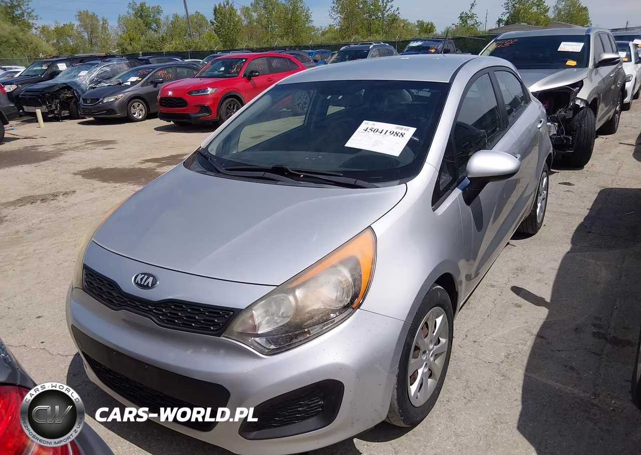 2013 Kia Rio Lx VIN:KNADM5A3XD6223027 - 6