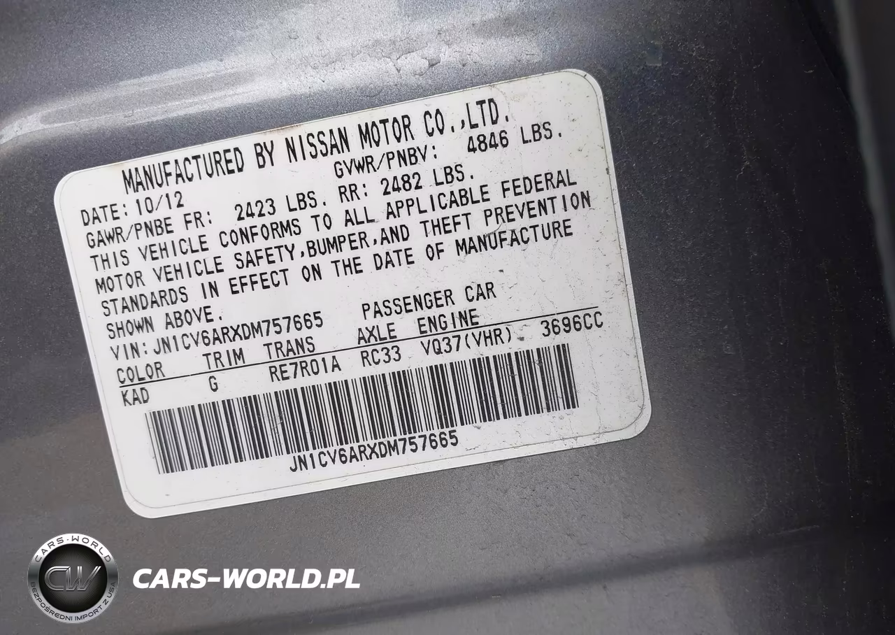 2013 Infiniti G37X VIN:JN1CV6ARXDM757665 - 9