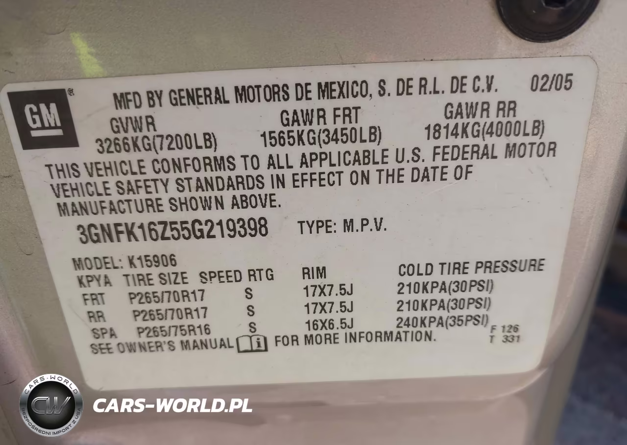 2005 Chevrolet Suburban 1500 Z71 VIN:3GNFK16Z55G219398 - 9