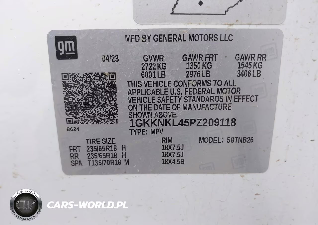 2023 GMC Acadia Fwd Sle VIN:1GKKNKL45PZ209118 - 9