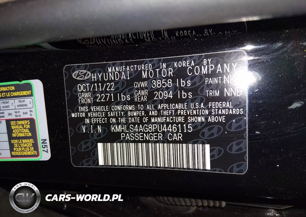 2023 Hyundai Elantra Sel VIN:KMHLS4AG8PU446115 - 9
