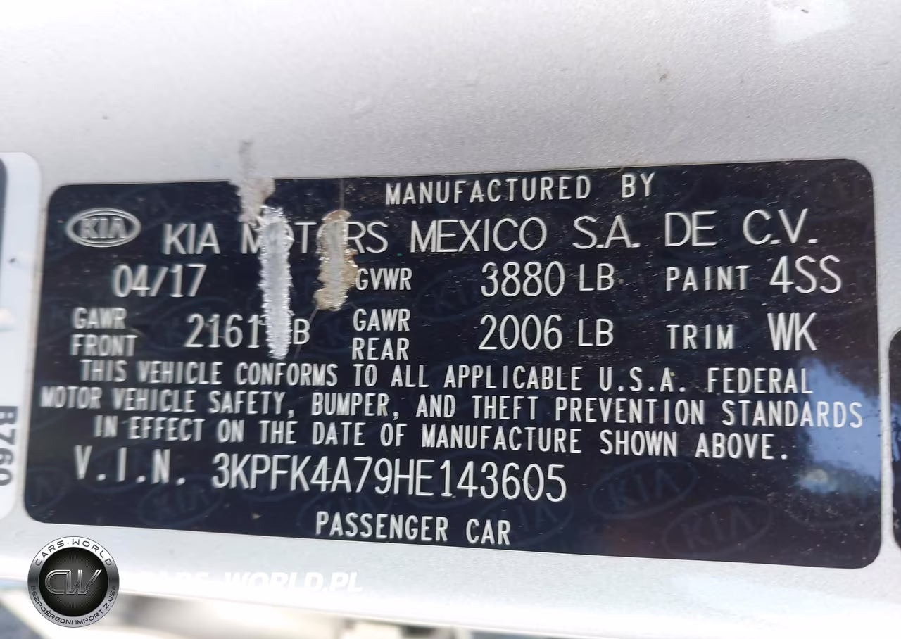 2017 Kia Forte Lx VIN:3KPFK4A79HE143605 - 9