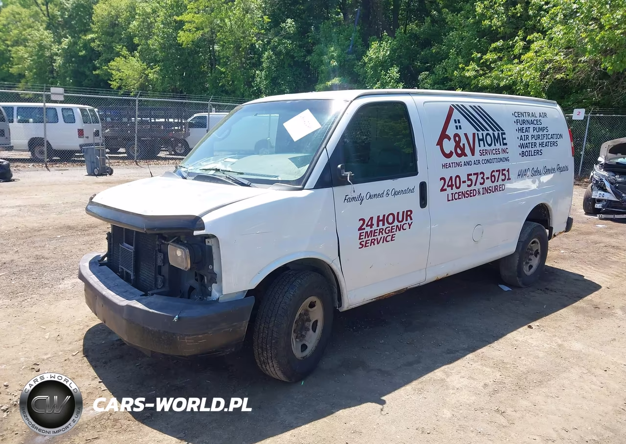 2010 Chevrolet Express 2500 Work Van VIN:1GCZGFBA3A1112282 - 2