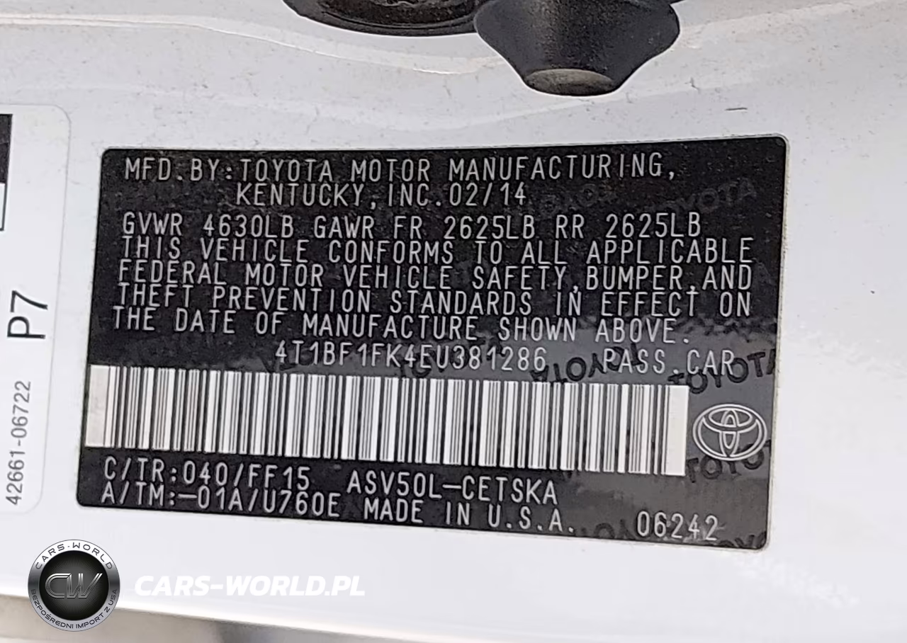 2014 Toyota Camry Se VIN:4T1BF1FK4EU381286 - 9