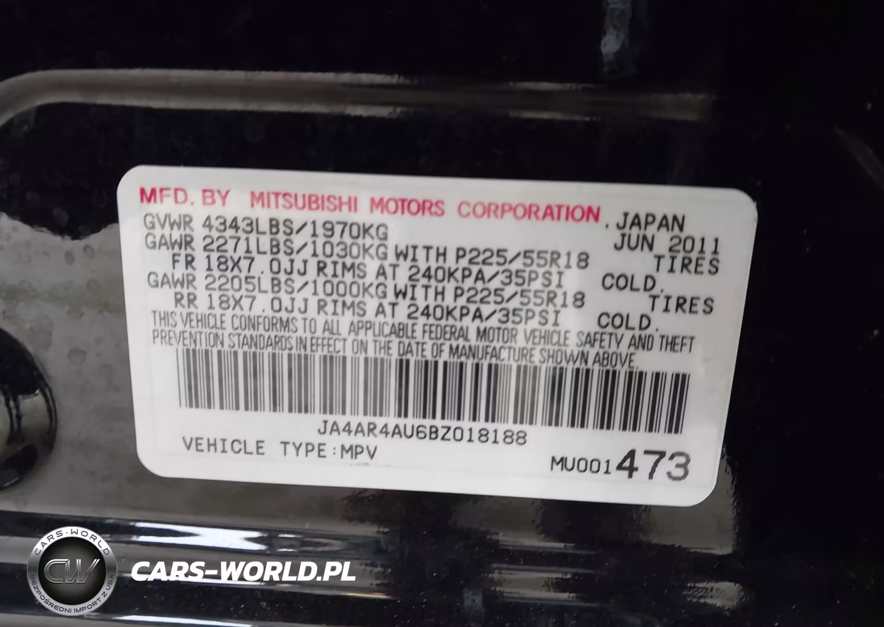 2011 Mitsubishi Outlander Sport Se VIN:JA4AR4AU6BZ018188 - 9