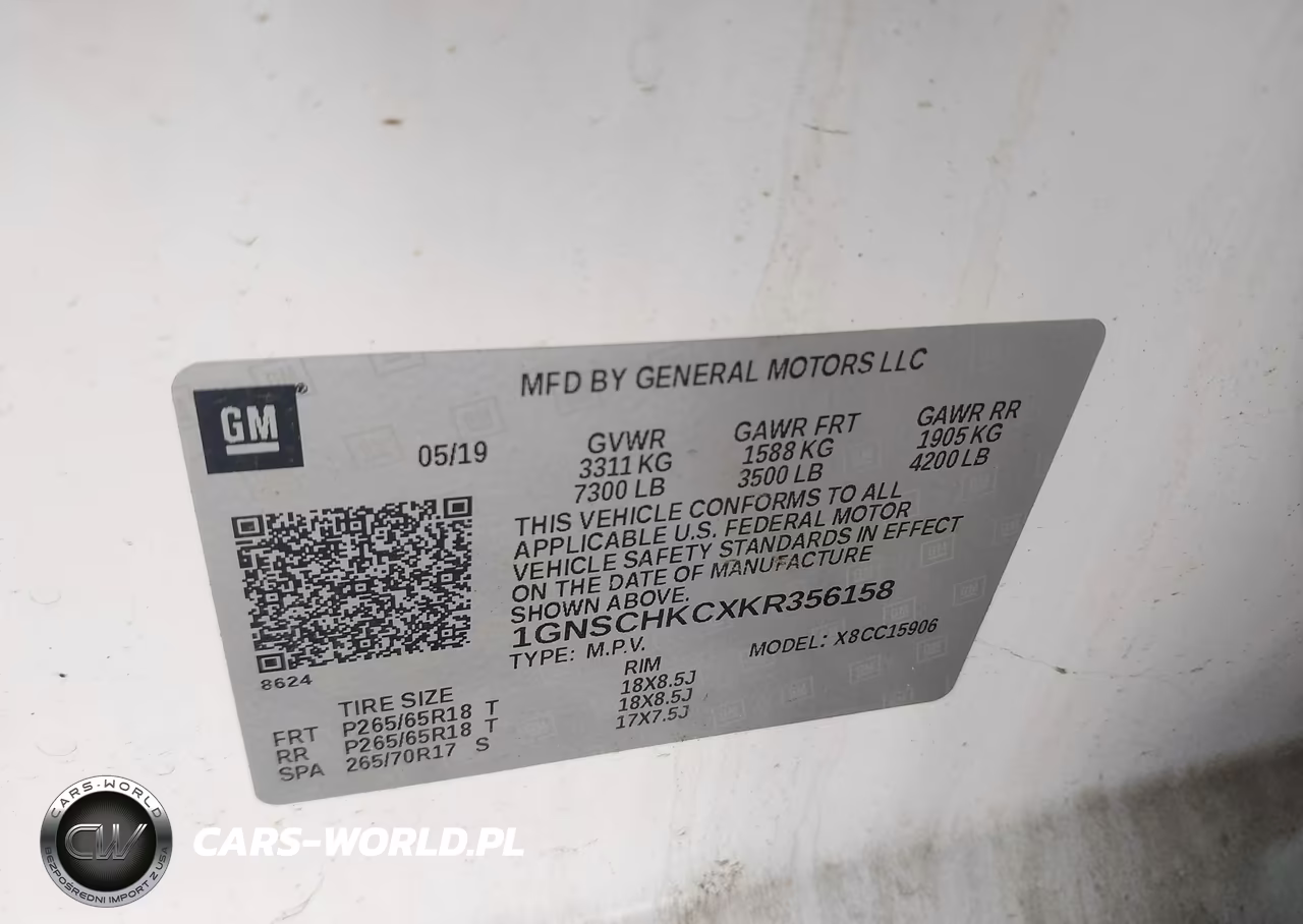 2019 Chevrolet Suburban Lt VIN:1GNSCHKCXKR356158 - 9