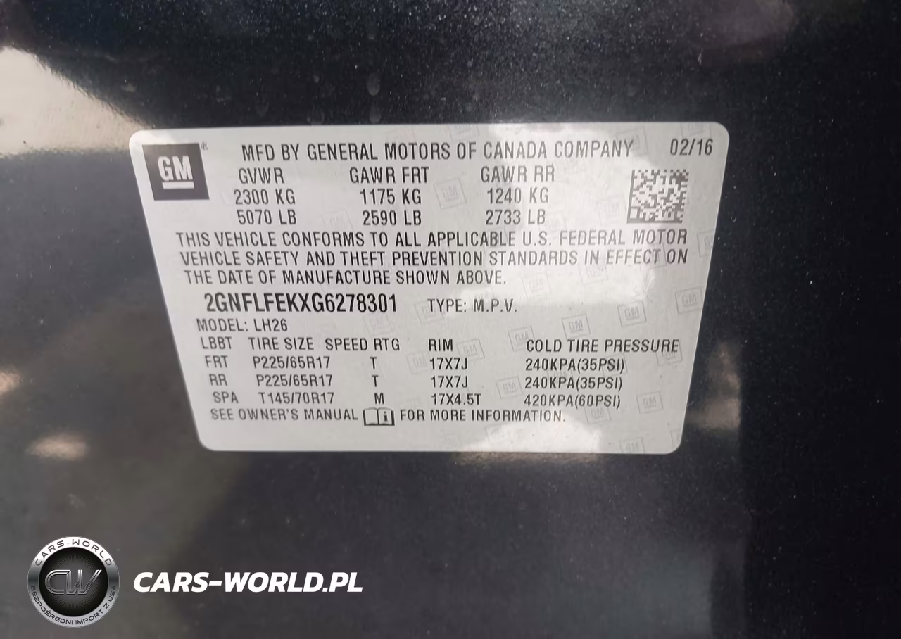 2016 Chevrolet Equinox Lt VIN:2GNFLFEKXG6278301 - 9